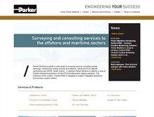 Tablet Screenshot of parkermaritime.no